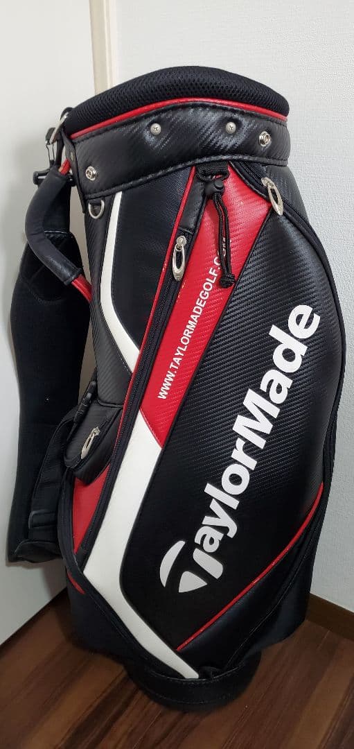 ～美品～　テーラーメイド　キャディバッグ　ゴルフ　TaylorMade 　赤黒