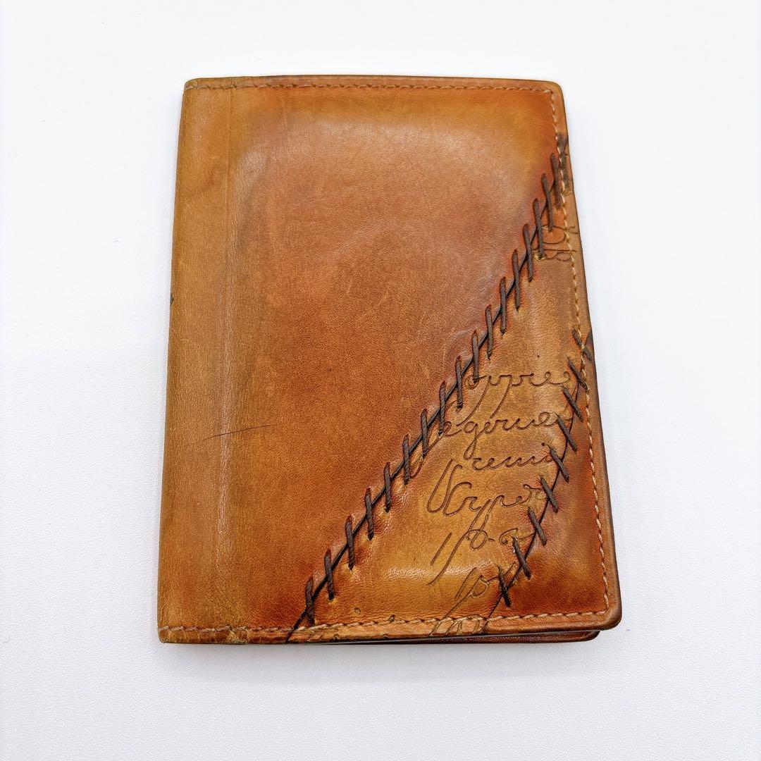 ベルルッティ　ベネチアンレザー　カリグラフィ　ステッチ　カードケース　小物入れ