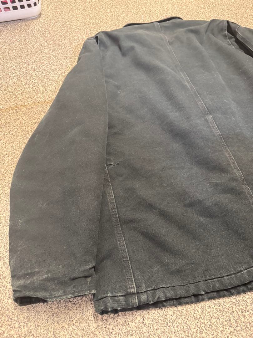 【USA製】06年製 カーハート トラディショナルコート黒 M相当 40