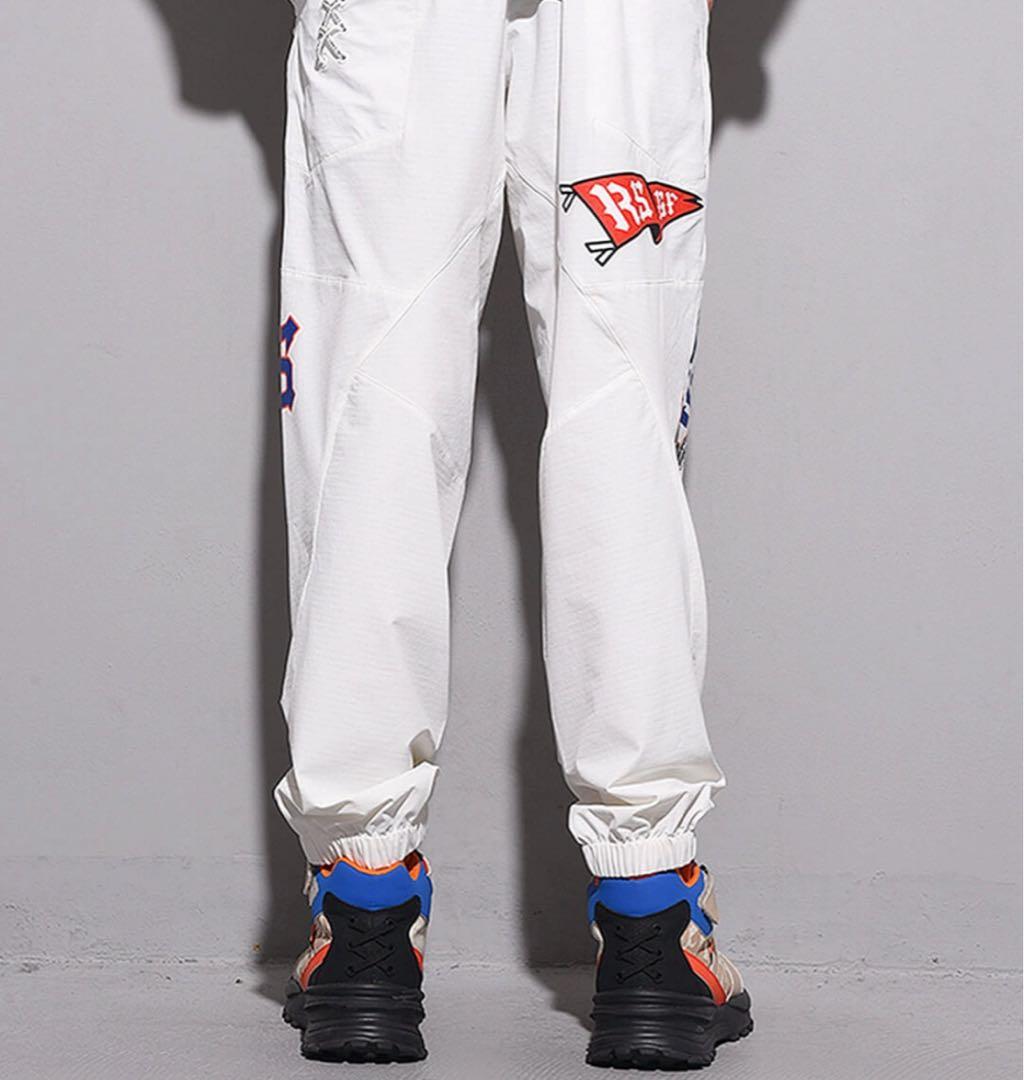 新品　ラッセルノ　パンツ　ジョガー　春夏　ホワイト　ウエストゴム　薄手　サイズ6