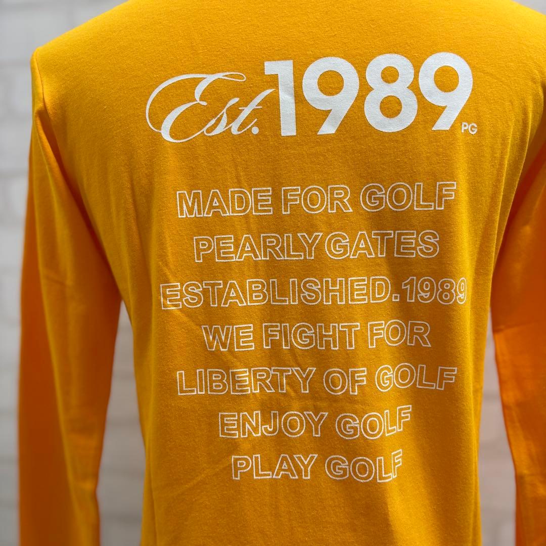 ★美品★ PEARLY GATES ゴルフウェア モックネックシャツ オレンジ