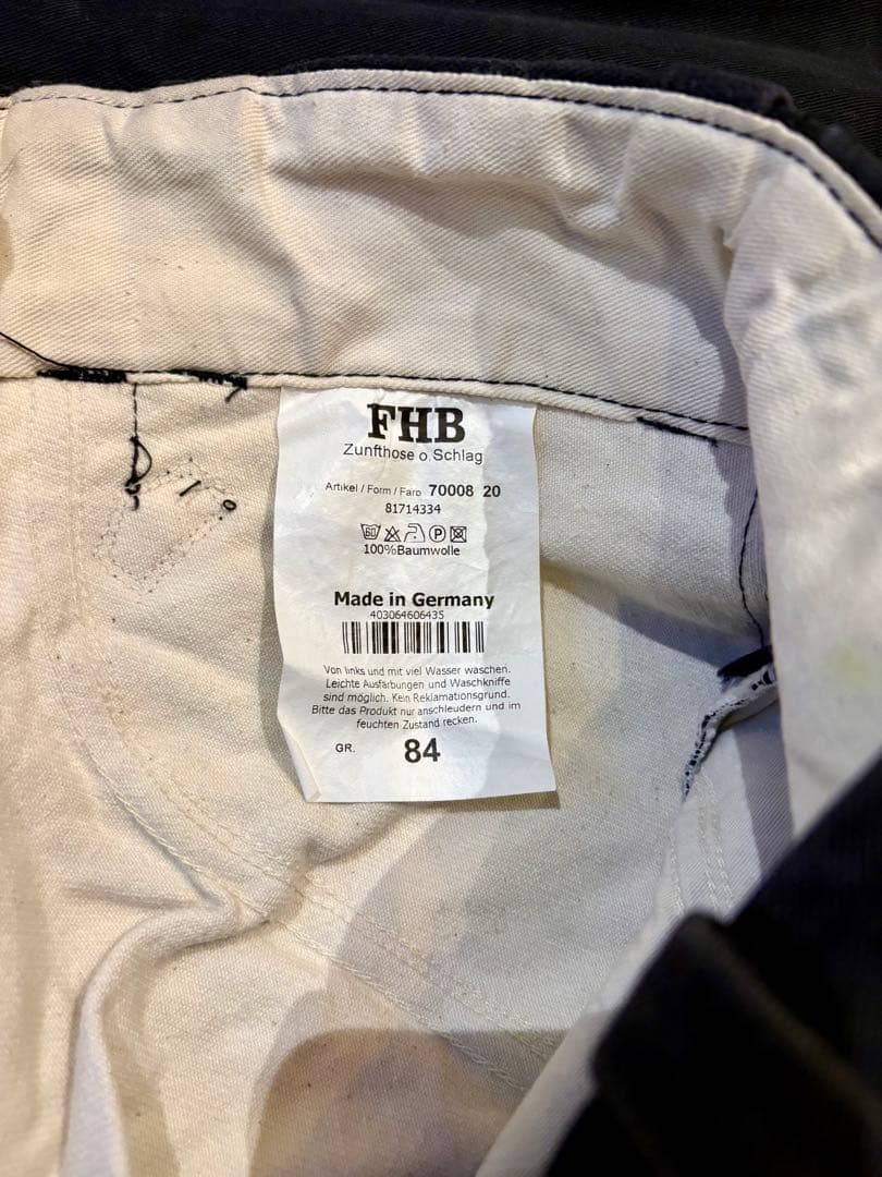 80s FHB エレファントスキン　ロガーパンツ 木こり ドイツ モールスキン