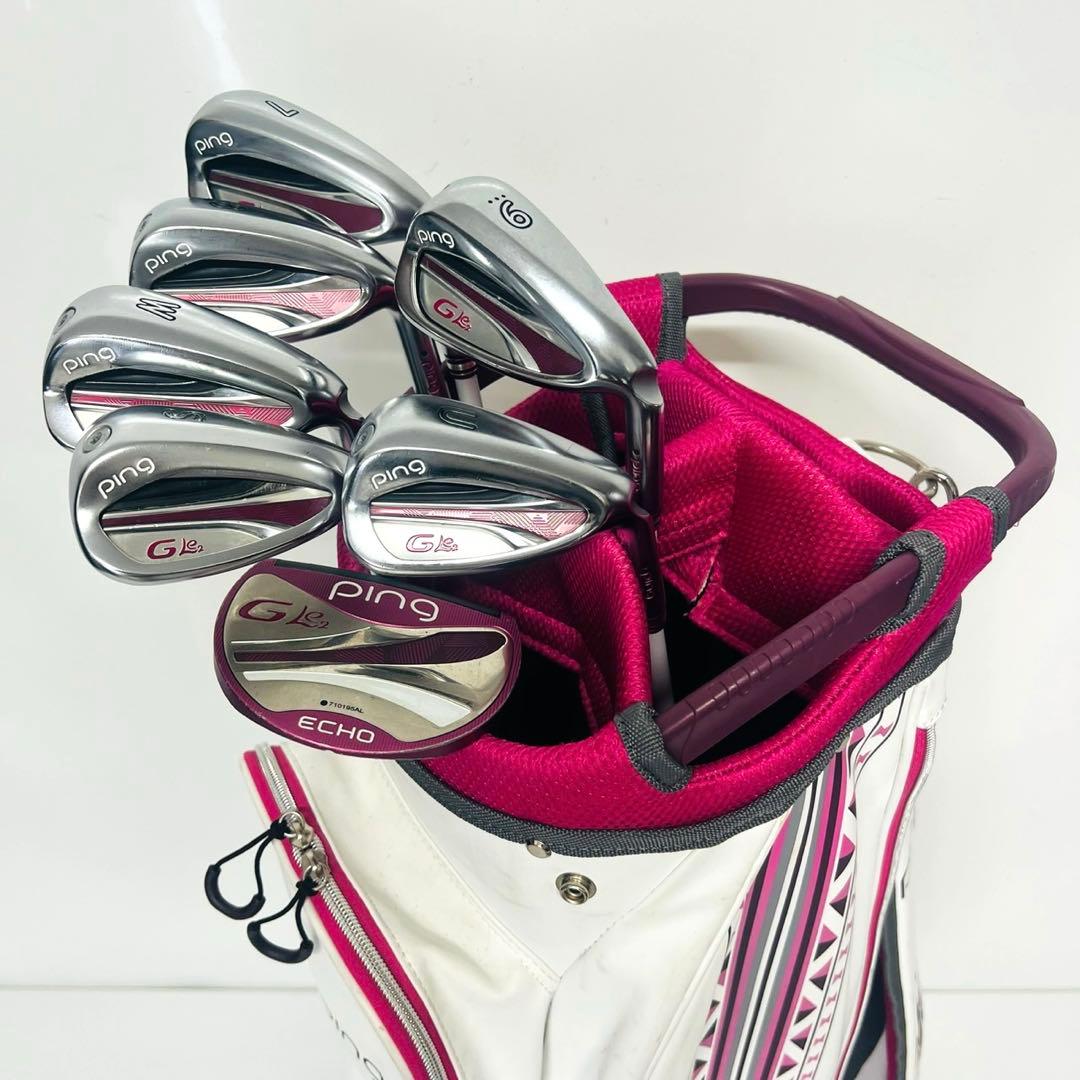 PING GLe2 レディースクラブセット パター入り 【7本】