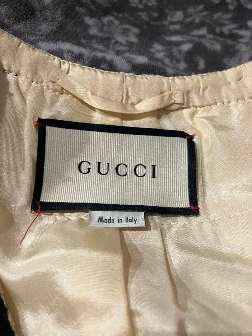 gucci ツイードベスト