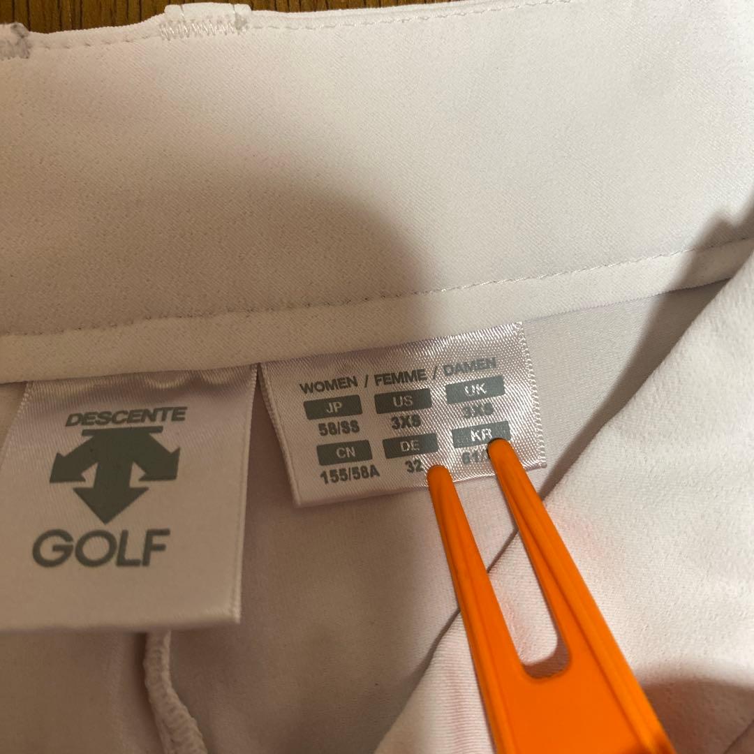 デサント　ゴルフ　セットアップ　モックネック　スカート　上Ｓ　下ＳＳ　春夏　美品