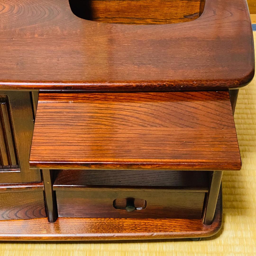 karimoku カリモク オールドカリモク ポットワゴン キャスター付 茶箪笥