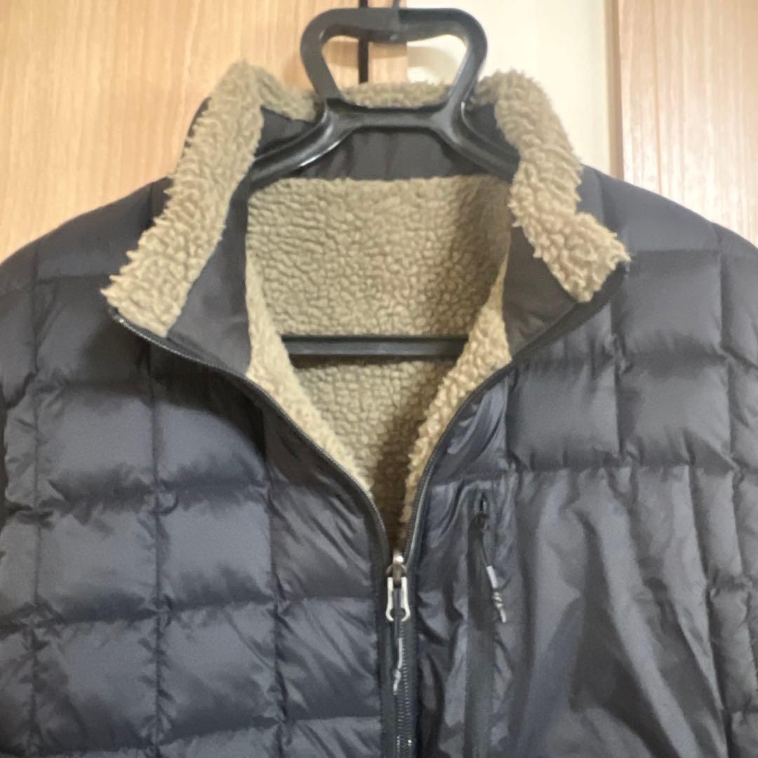 美品！TAION リバーシブル ダウン×ボアベスト 2XL カーキ×ブラック 黒