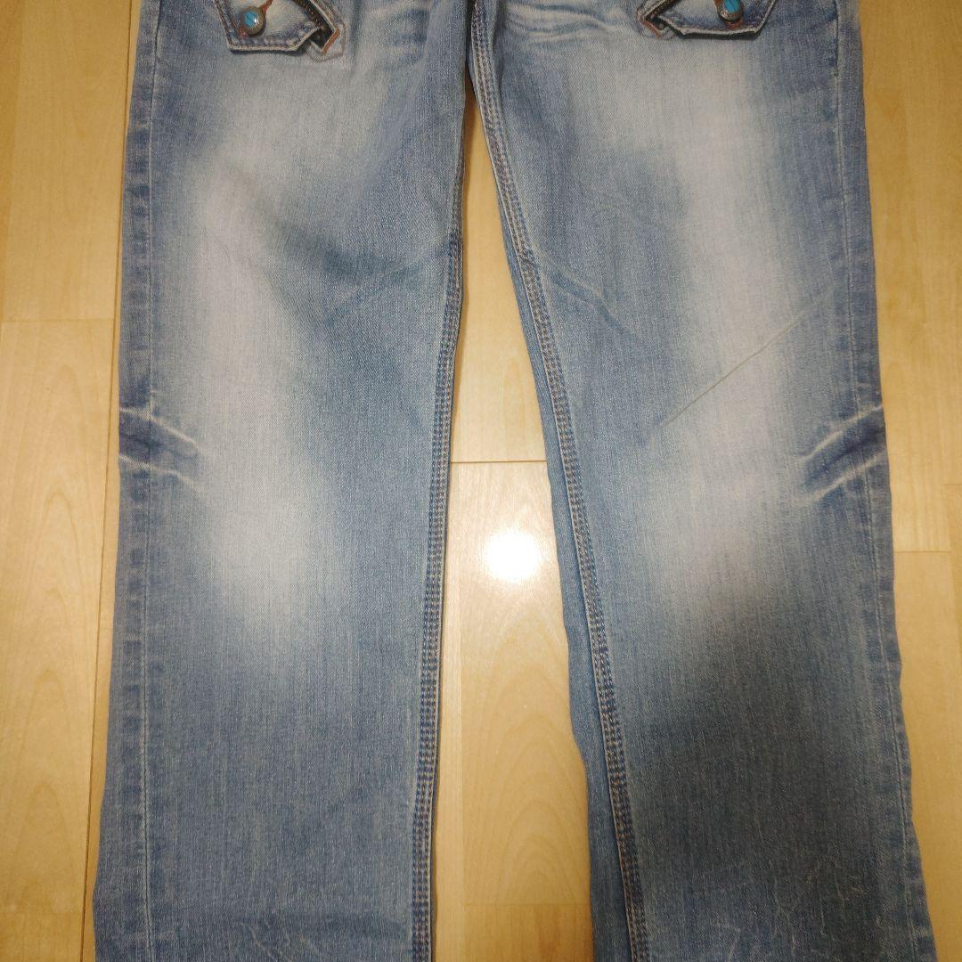 ニコルクラブフォーメン ストレッチ ブーツカット セミフレア デニム 48