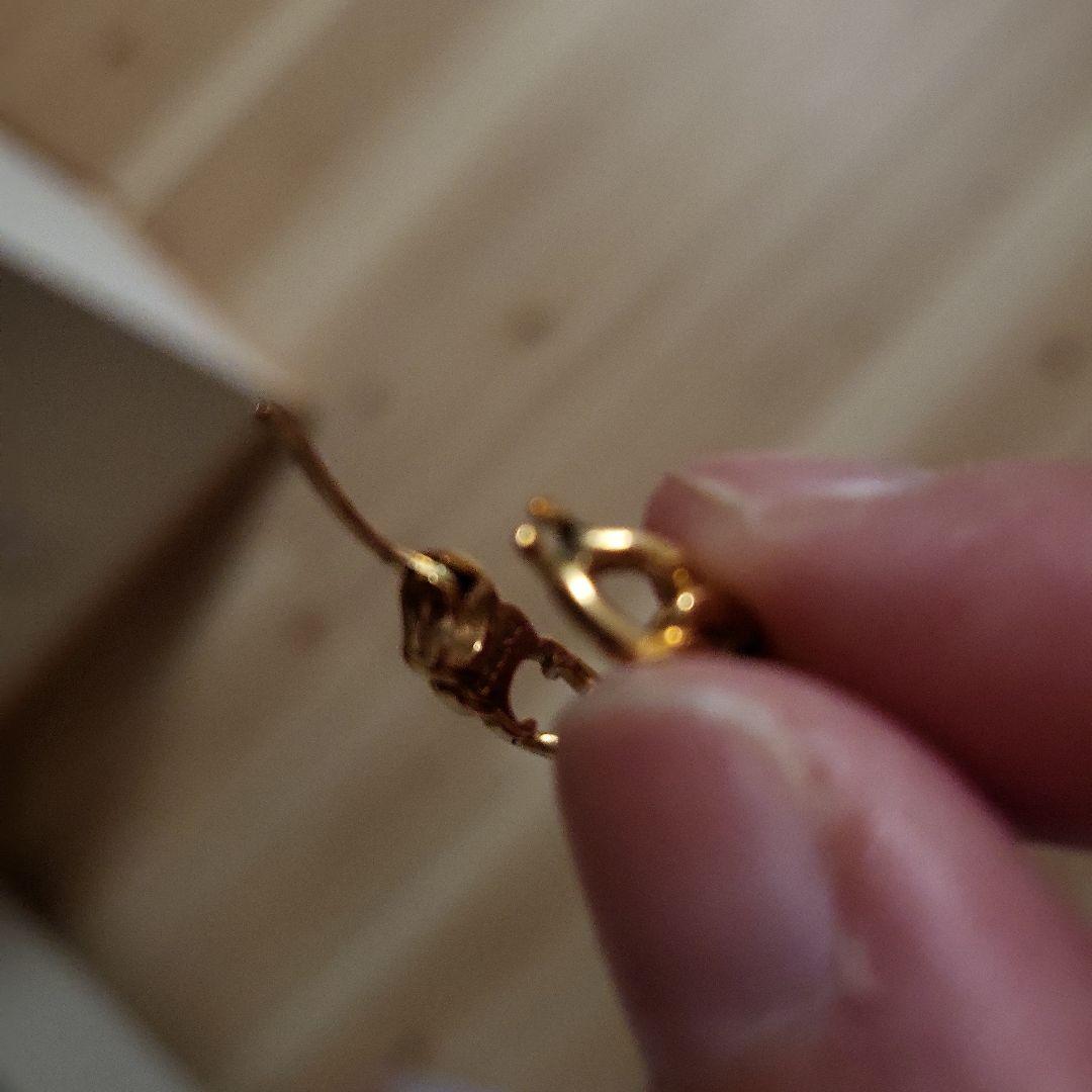 CELINE ゴールド片耳用ピアス