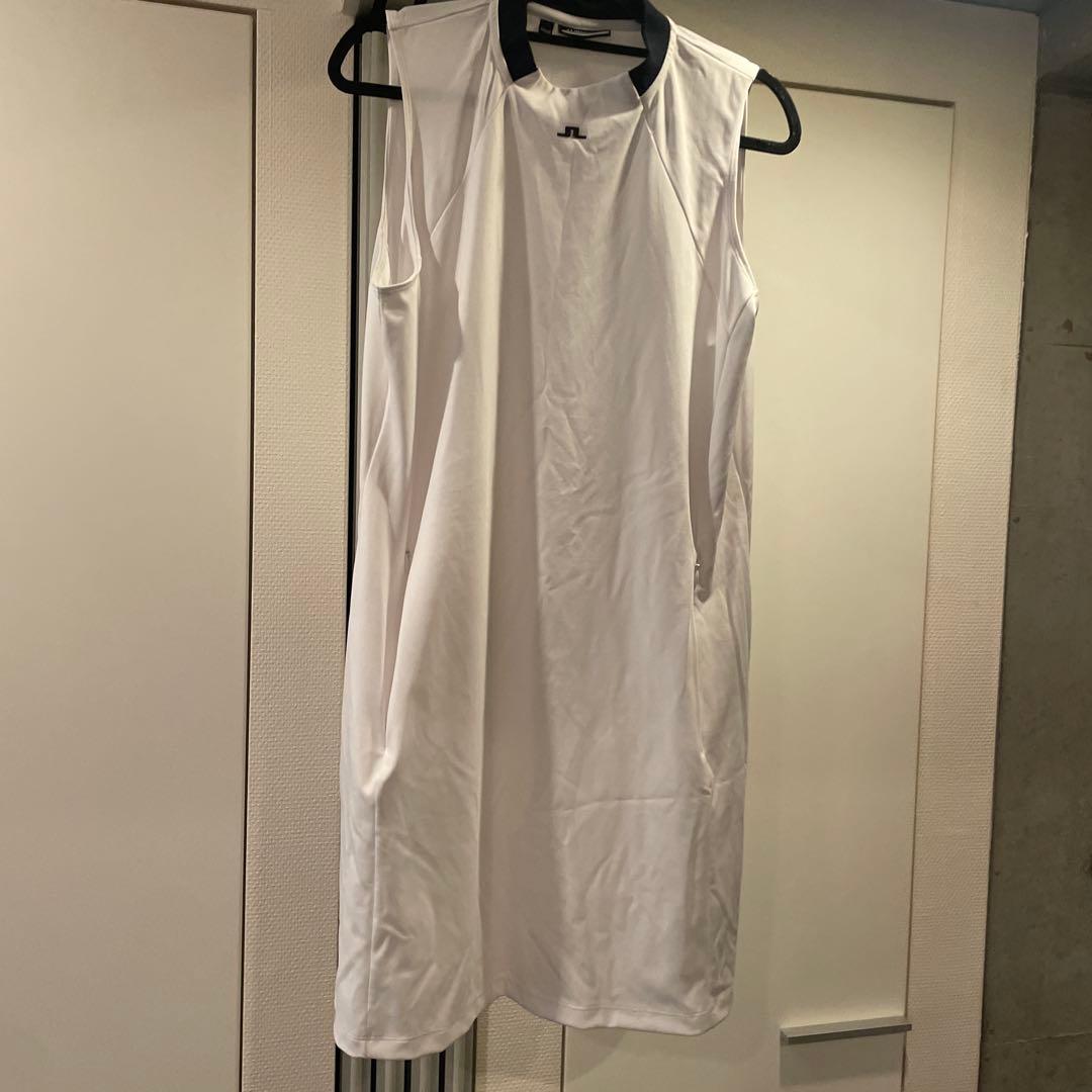 【未使用美品】J.Lindeberg レディースゴルフワンピース L ホワイト
