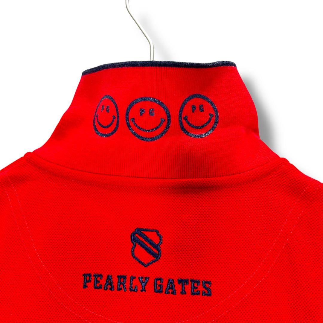 PEARLY GATES パーリーゲイツ 半袖ポロシャツ 赤 1 (M相当)