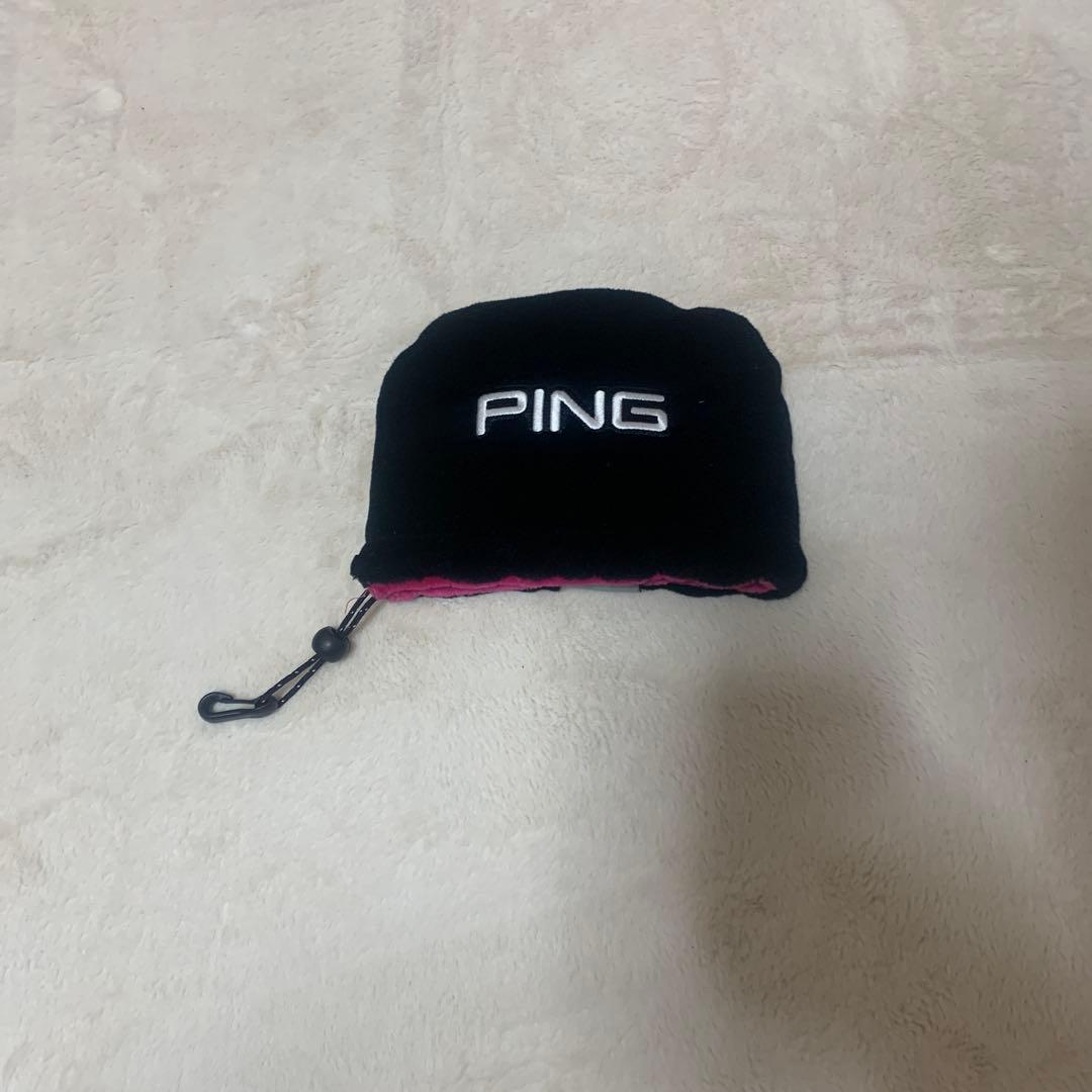 ＰＩＮＧスタンドキャディバッグ　ネームタグ、アイアンカバー付き