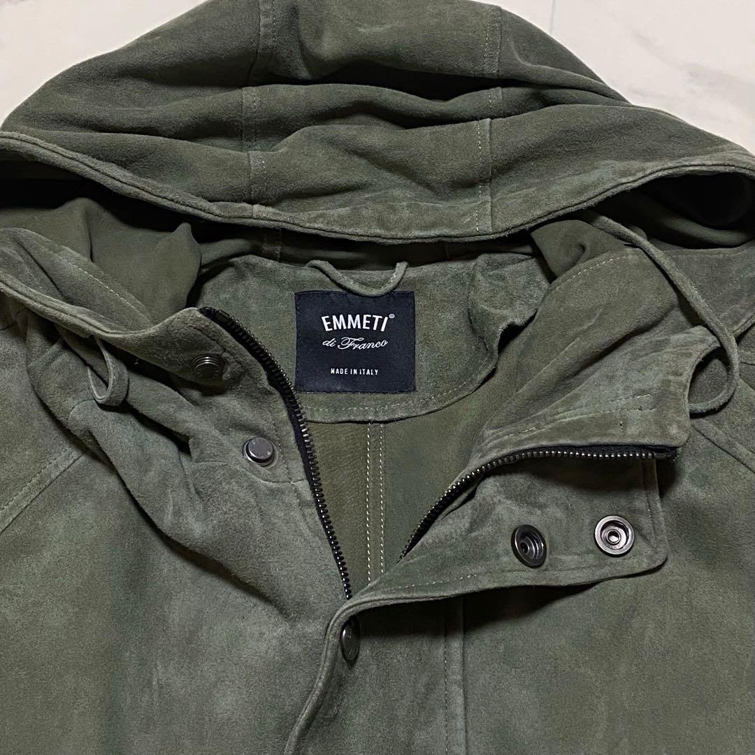 EMMETI エンメティ AMBROSE スウェードモッズパーカー　46