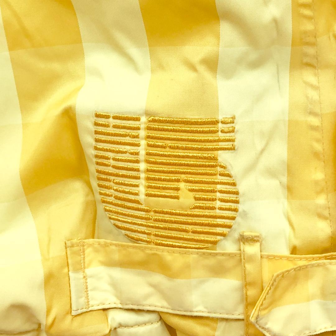 バートン　スキーウェア　イエローチェック柄　ウィンタースポーツ　Sサイズ