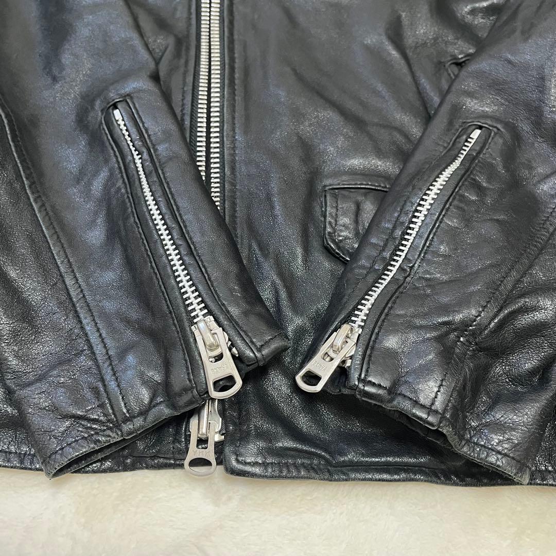 ブラックバイヴァンキッシュ ベジタブルシープダブルライダースジャケット　M