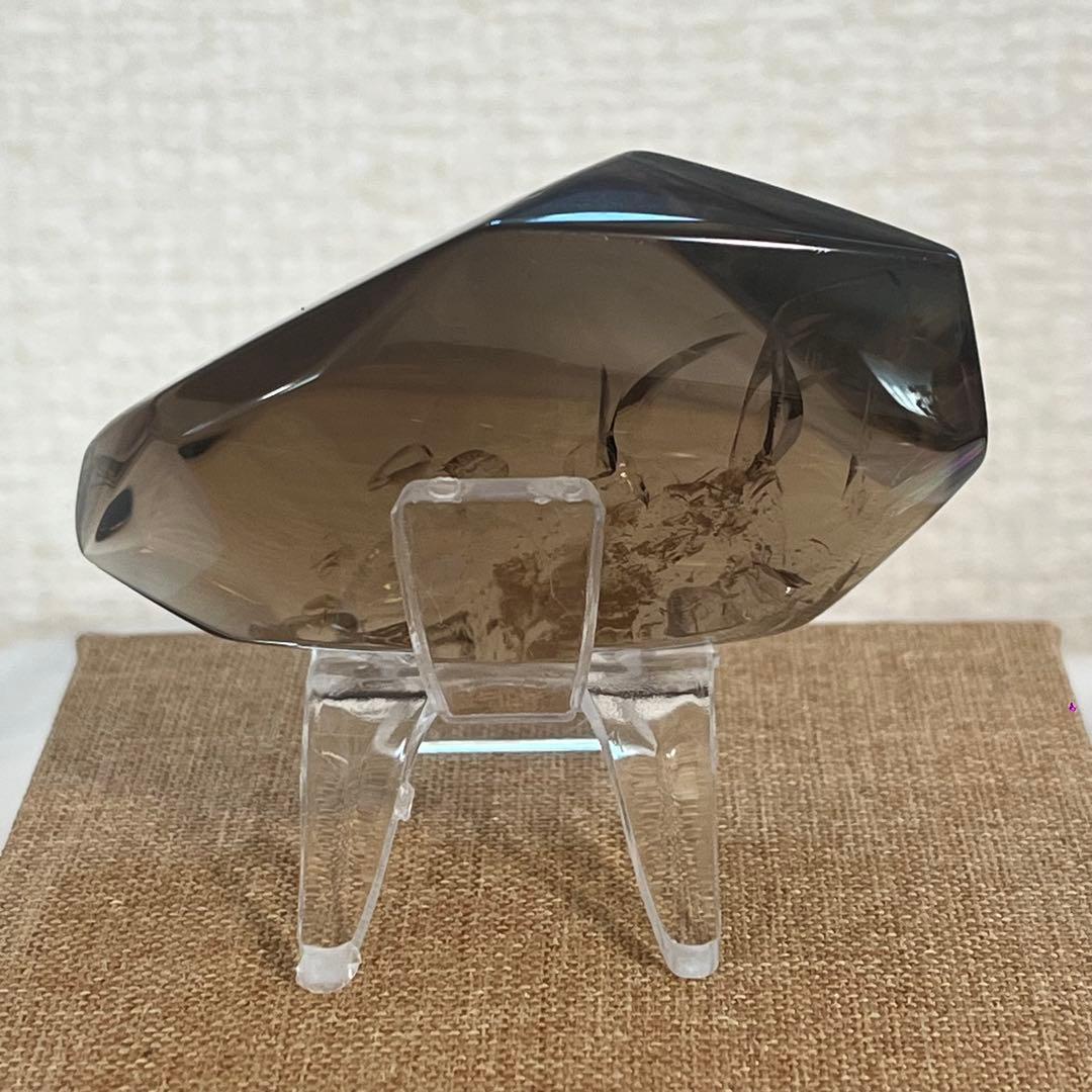 【天然石】スモーキー(ゼウス)シトリンクォーツ　フリーカット　専用箱付き 81g