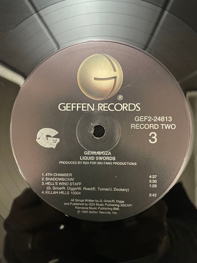 【美品レア・US正規】GENIUS/GZA LIQUID SWORDSレコード