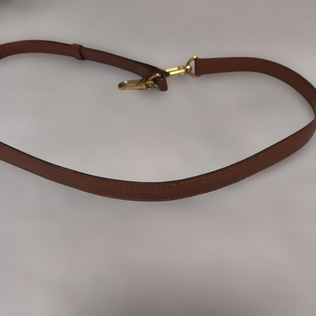 caamr ルイ・ヴィトン　ブラウンレザー ストラップ ゴールド金具