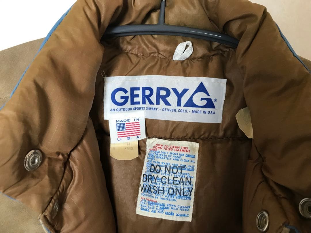 【なお】 70s ジェリー ダウンベスト ブルー S