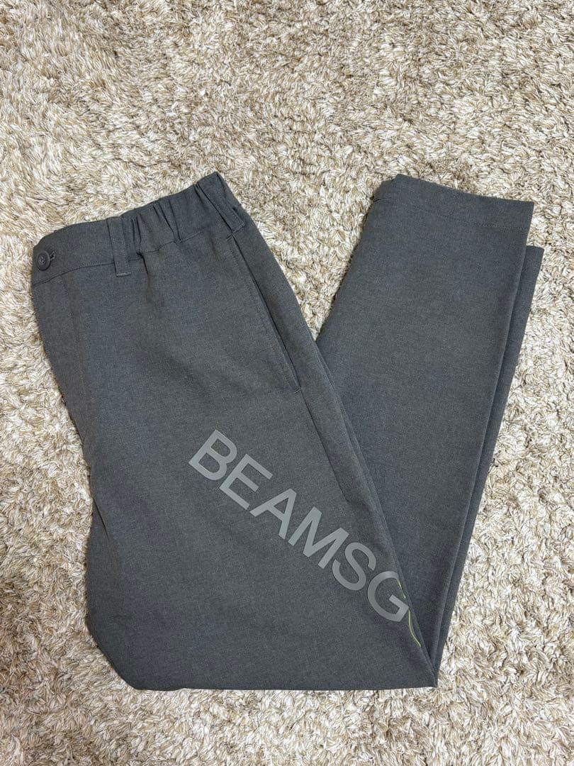 BEAMS GOLF シームレスロゴパンツ Sグレー