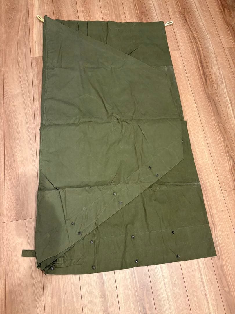 軍幕　米軍　USパップテント シェルターハーフ　85年会計　幕1枚　状態◎