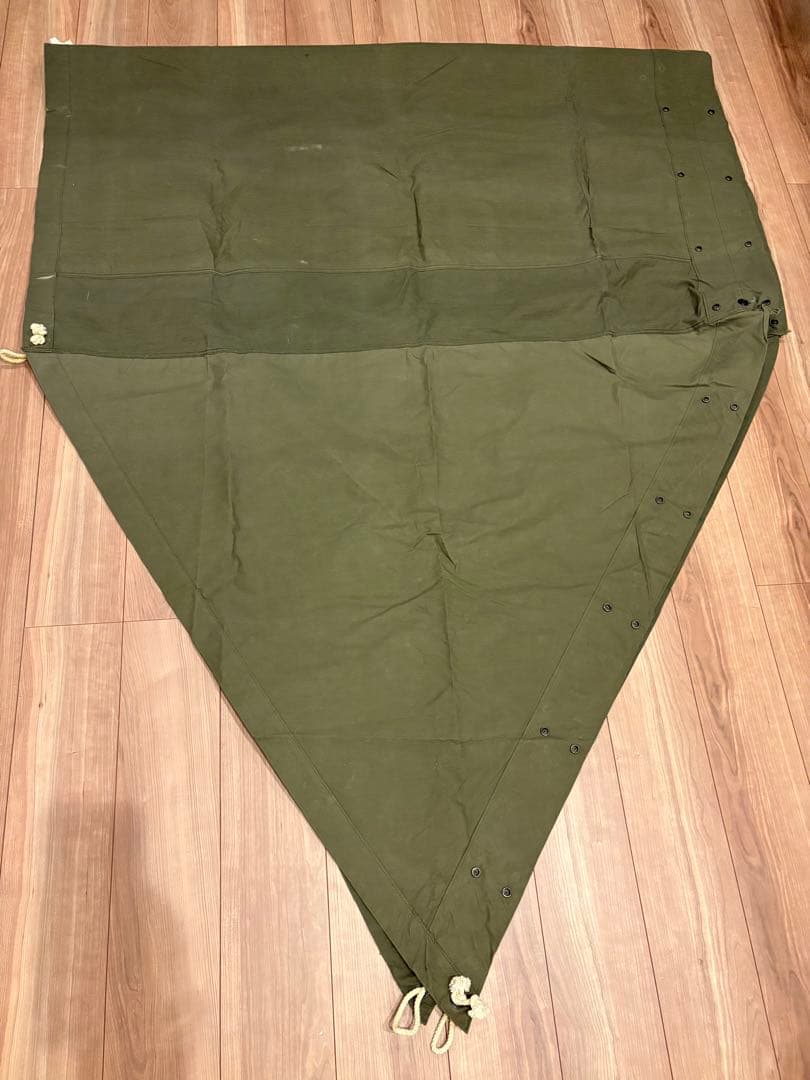 軍幕　米軍　USパップテント シェルターハーフ　85年会計　幕1枚　状態◎