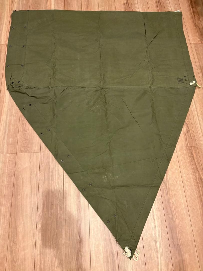 軍幕　米軍　USパップテント シェルターハーフ　85年会計　幕1枚　状態◎