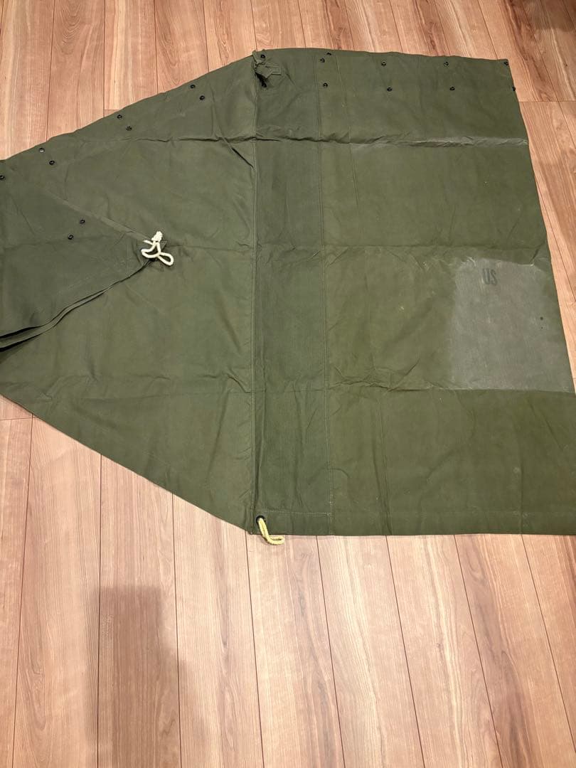 軍幕　米軍　USパップテント シェルターハーフ　85年会計　幕1枚　状態◎