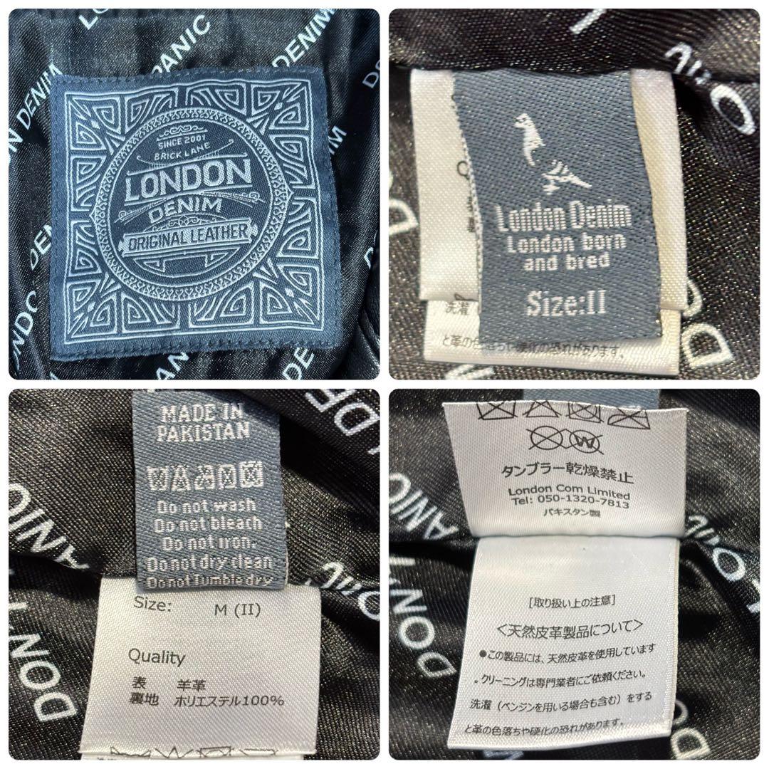 LondonDenim ロンドンデニム ダブルライダース ブラック 羊革 M