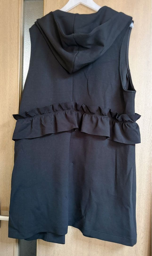 美品☆ローズティアラダンボールニットジレベスト黒大きいサイズ46