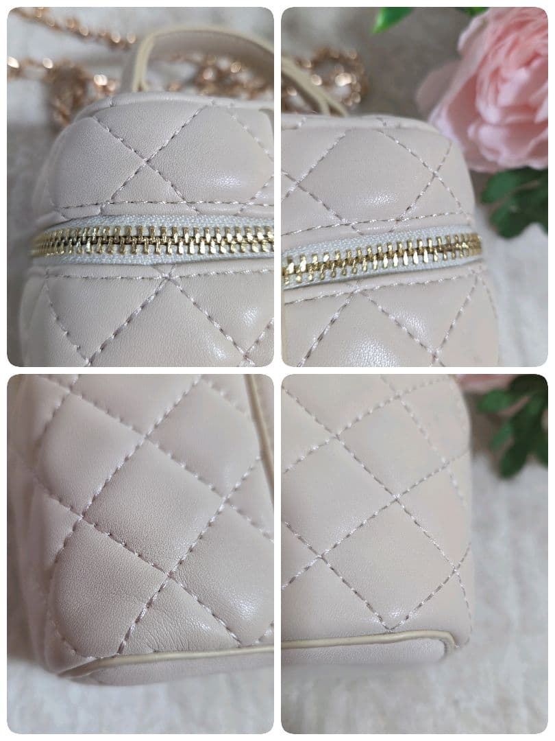 Darich キルティング スクエア ミニバッグ バニティ ゴールドパーツ