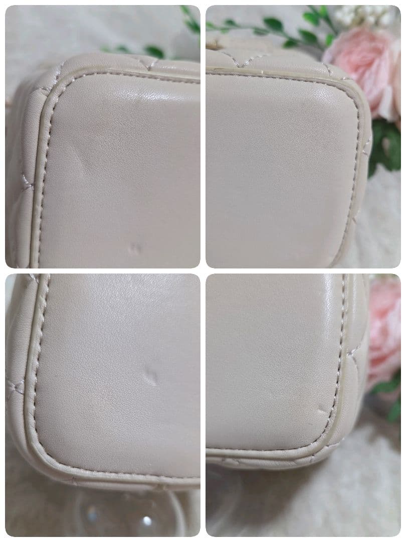 Darich キルティング スクエア ミニバッグ バニティ ゴールドパーツ