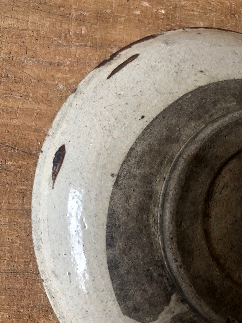 馬の目皿　七寸　五つ目　古民藝　瀬戸　石皿　古民具　幕末期