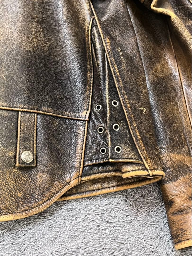 W.R.D CHEVIGNON ライダース L 古着 ライダースジャケット