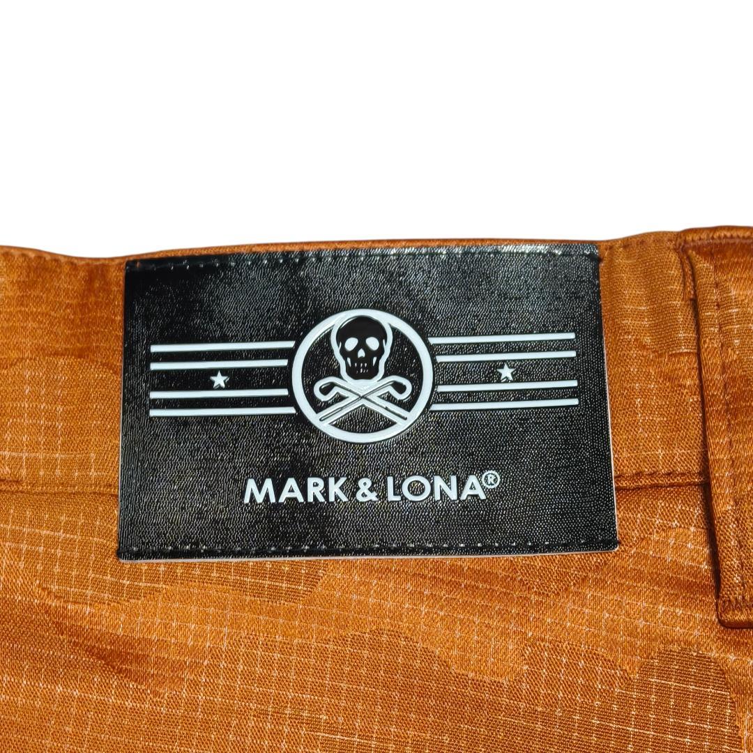 【未使用・希少52】マーク＆ロナ カモフラ柄 ゴルフパンツ オレンジ XXL