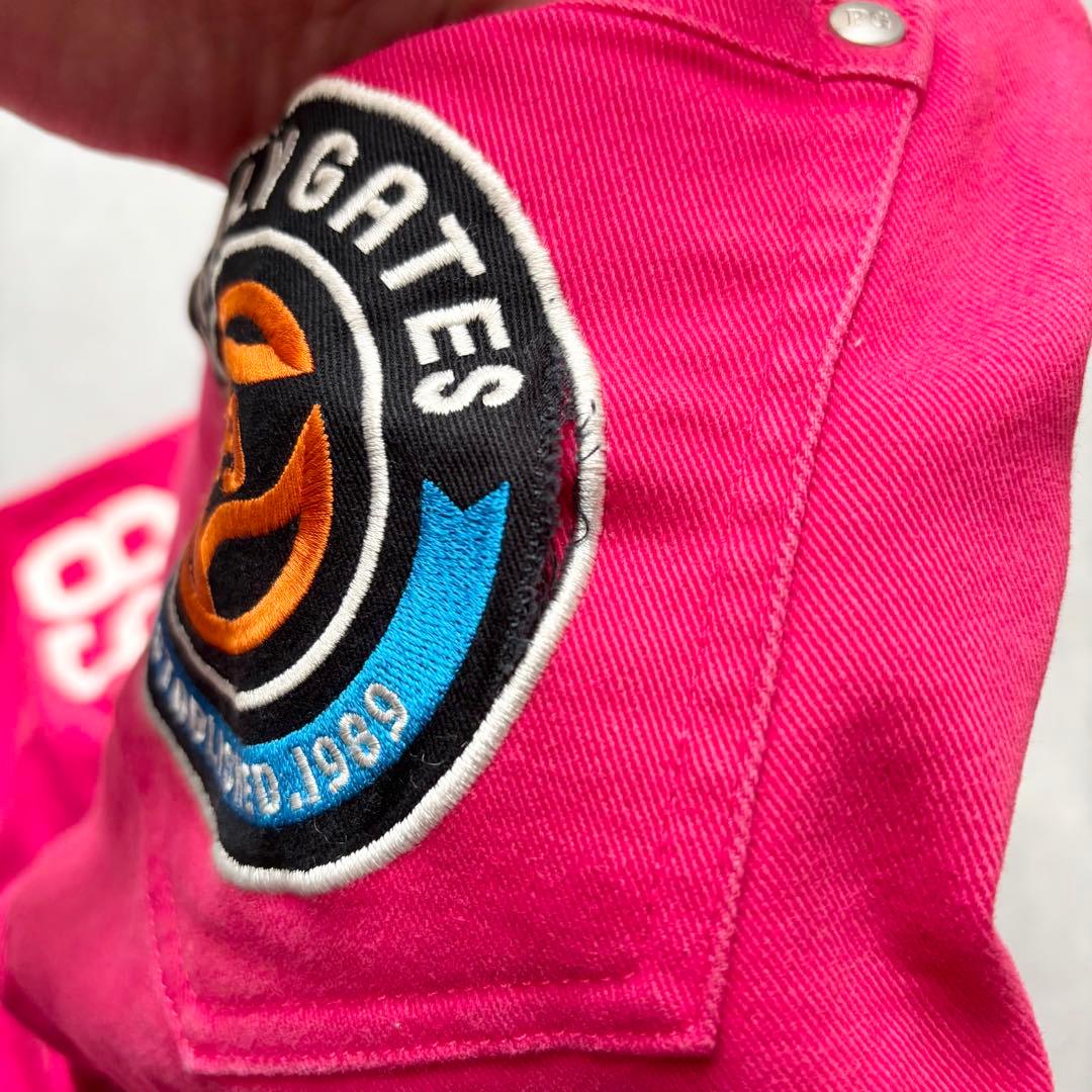 PEARLEY GATES パーリーゲイツ ストレッチロングパンツ ワッペン