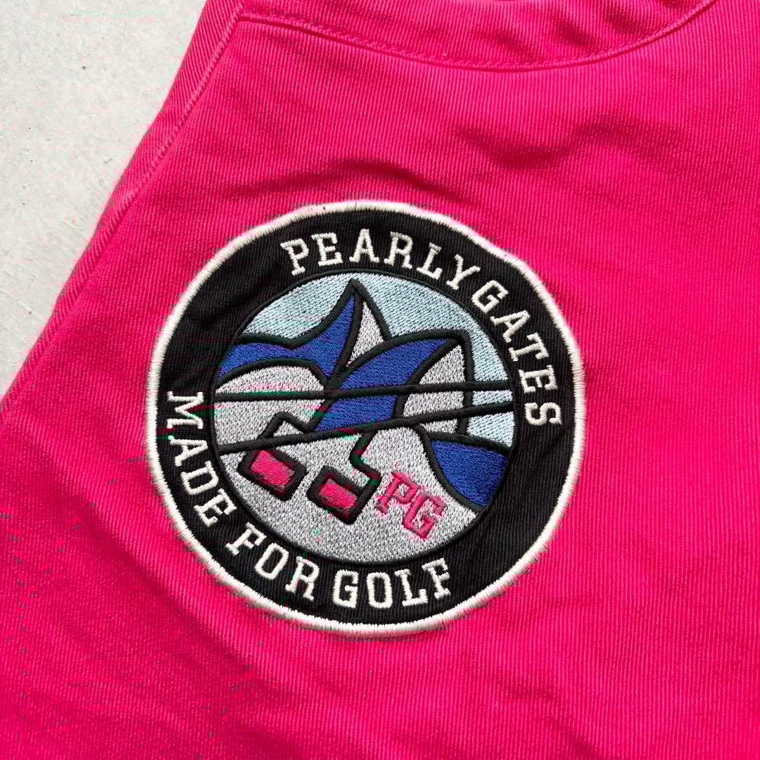 PEARLEY GATES パーリーゲイツ ストレッチロングパンツ ワッペン