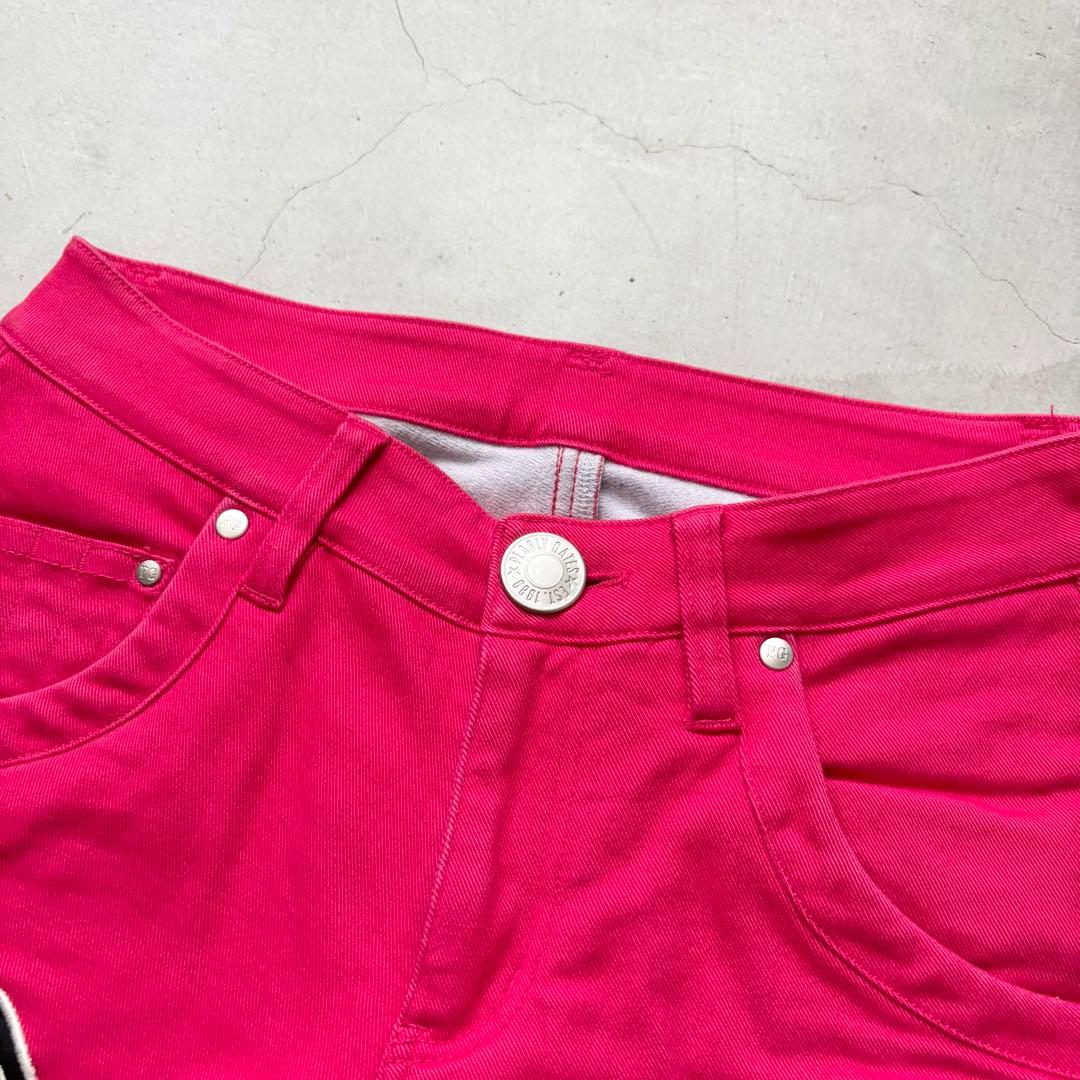 PEARLEY GATES パーリーゲイツ ストレッチロングパンツ ワッペン