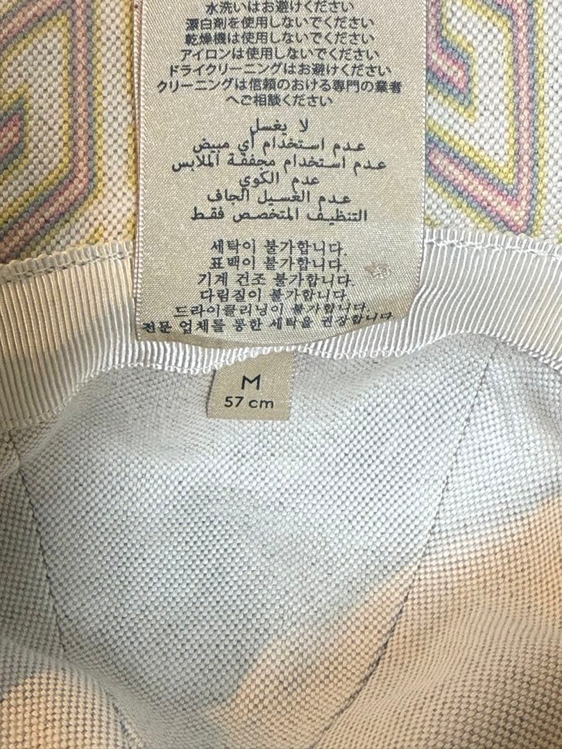 GUCCI GGロゴ バケットハット ベージュ/ピンク