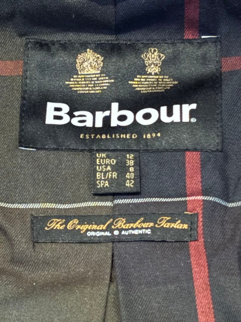 な*な様 Barbour オリーブグリーン ロングコート