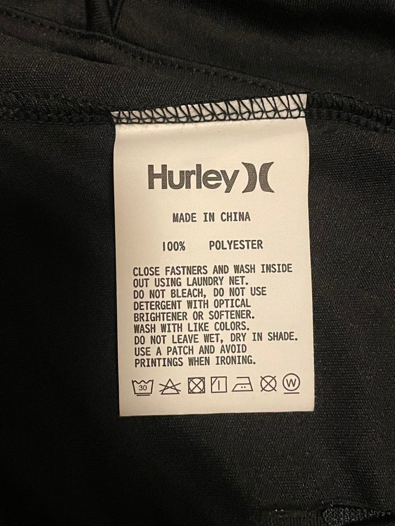 ハーレー hurley ラッシュガード長袖ジップパーカー サイズL 新品未使用品
