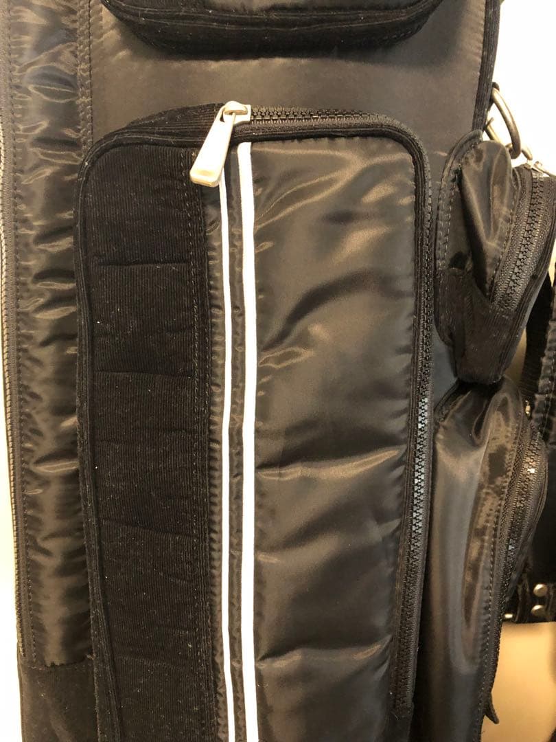 【送料込み】希少レア　キスマーク　キャディバッグ　ゴルフバッグ　黒　ブラック