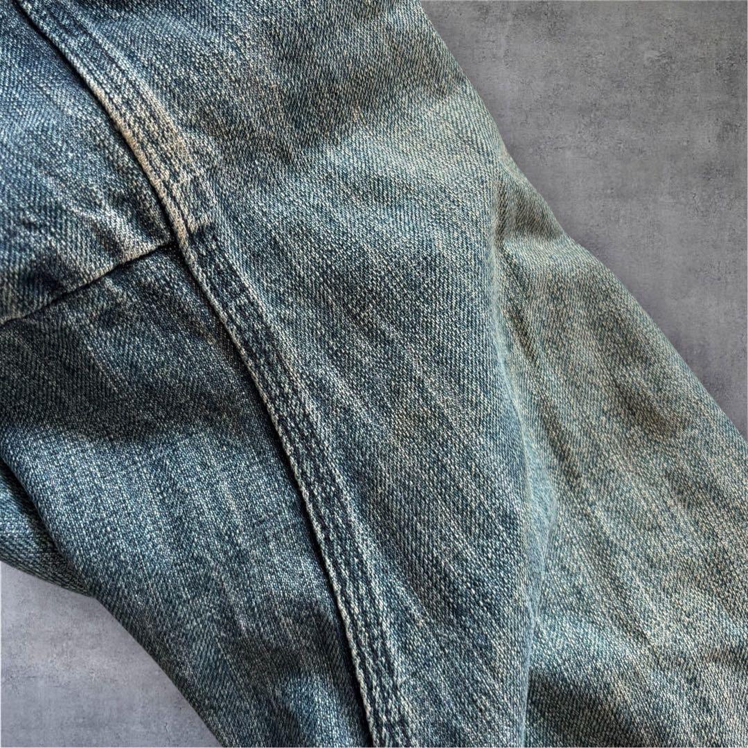 パンツ LUZ lifeunderzen indigo loose denimpants