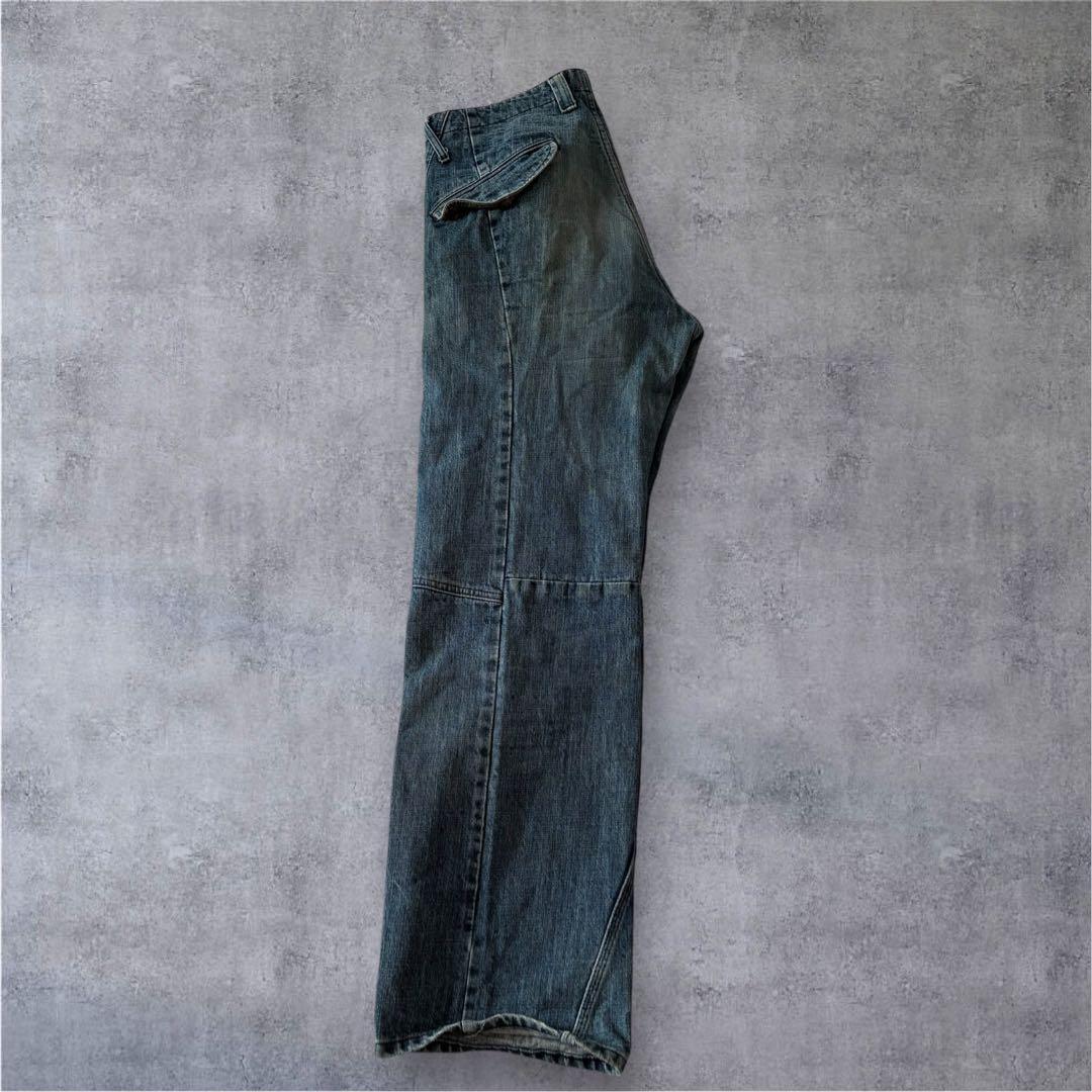 パンツ LUZ lifeunderzen indigo loose denimpants