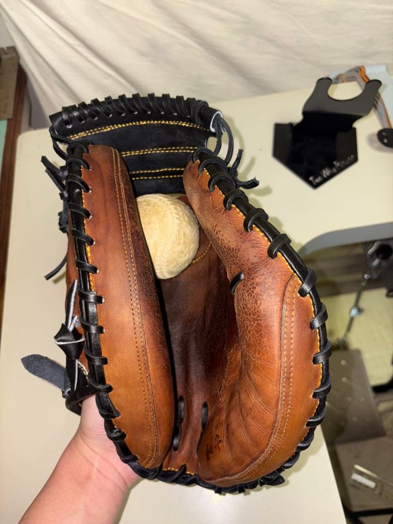 ハタケヤマ硬式キャッチャーミットオーダー　リペア品