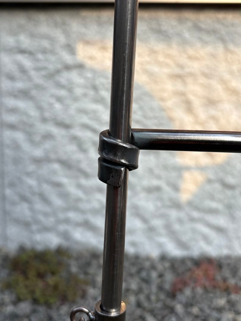 ハンドメイド　焚き火ハンガー　ファイヤーアンカー