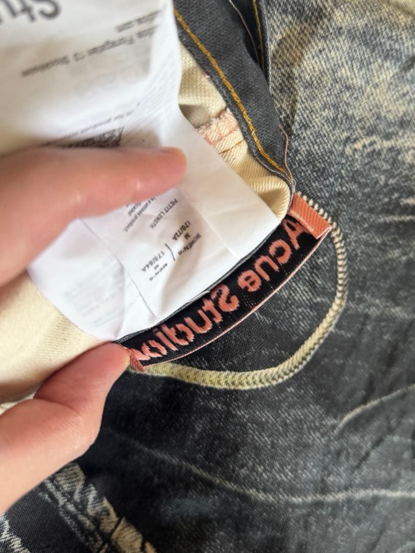 Acne Studios トロンプルイユ　デニム　チェーン柄　午年