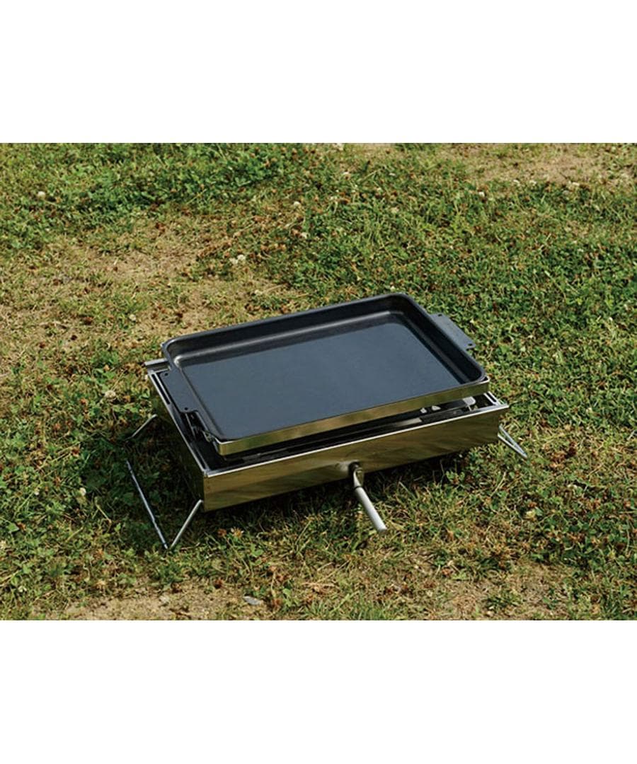 廃盤？ グリルプレートハーフ 深型 & グリルプレート黒皮鉄板 スノーピーク