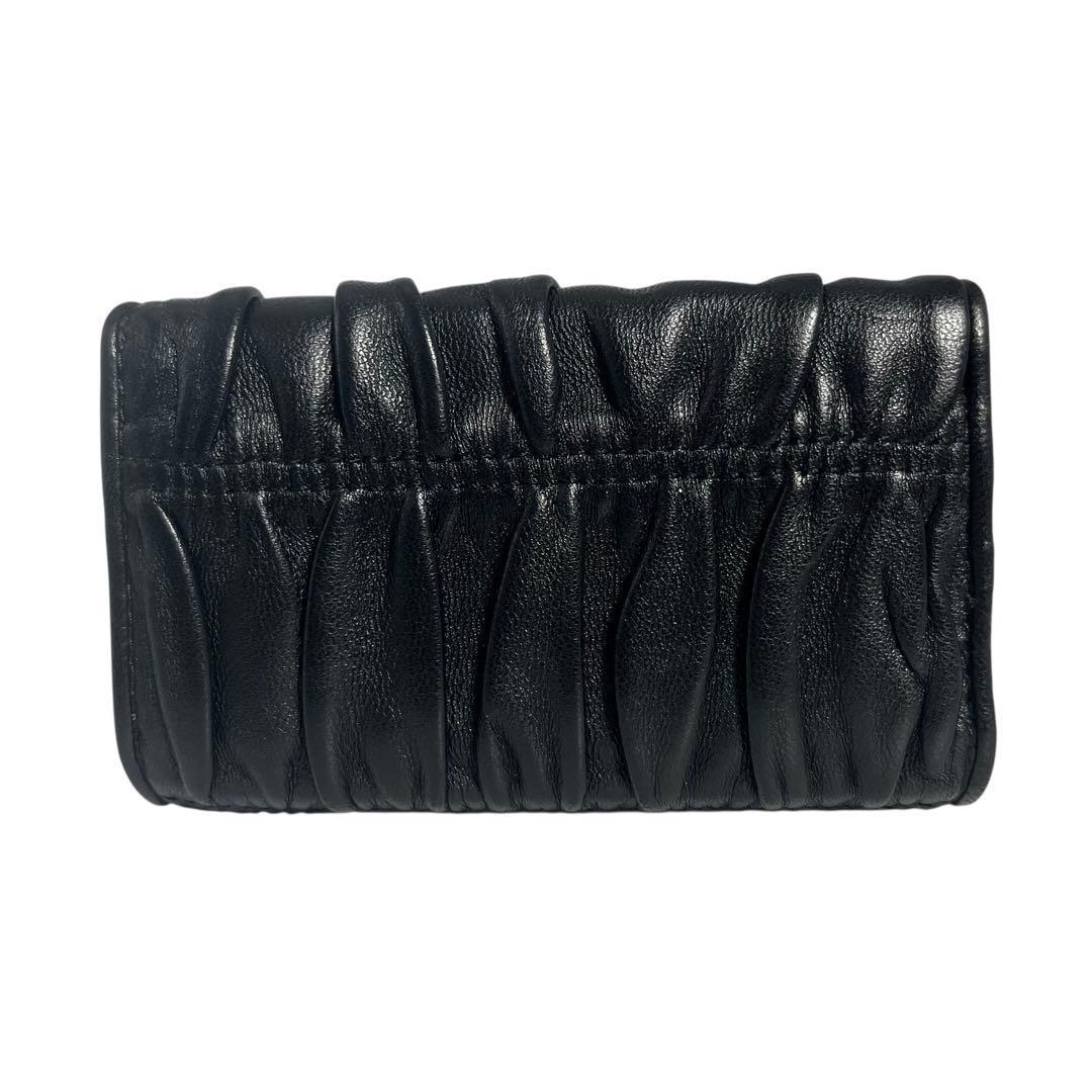 希少✨PRADA プラダ キーケース 6連 ナッパレザー ロゴ金具 ブラック