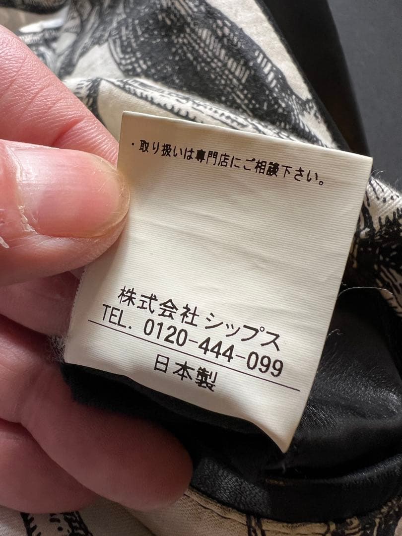 SHIPS JET BLUE × NOWARTT ホースダブルレザージャケットM